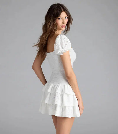 EFFINI Puff Sleeve Dress EFFINI